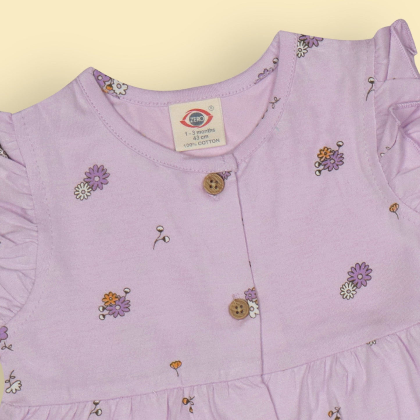 Lilac Blossoms Playset: Cozy Cotton Frock & Bloomer Essentials for Sunny Days