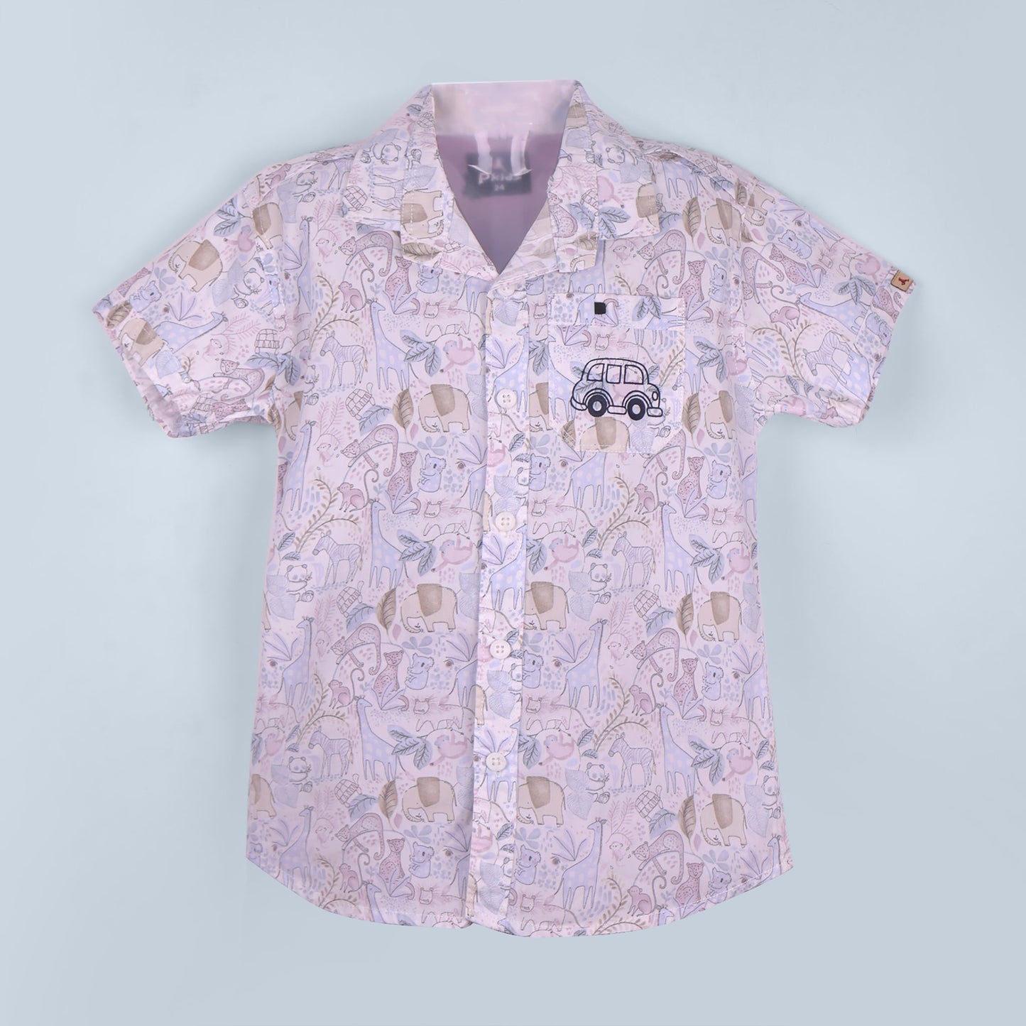 Good Days on My Mind – Boys’ Lilac Printed Shirt & Shorts