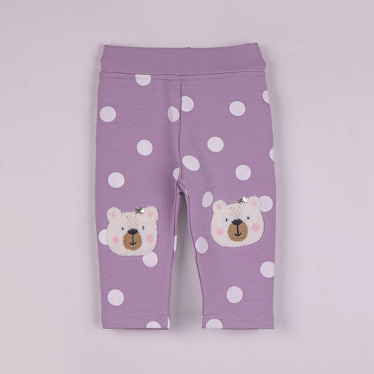 Girls’ Lilac Full Length Leggings – Easy Slip-On Fit