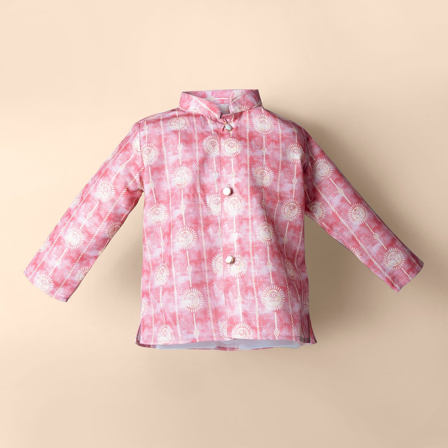Classic Charm in Wine: Archies Cotton Dhoti Kurta Set for Boys’ Festive Style