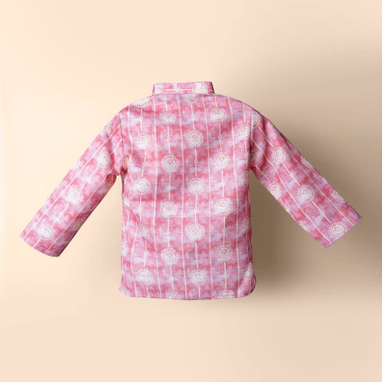 Classic Charm in Wine: Archies Cotton Dhoti Kurta Set for Boys’ Festive Style