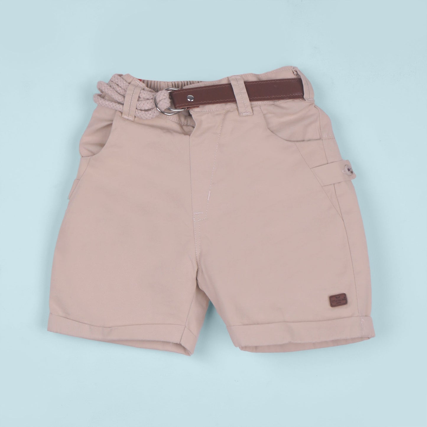 Everyday Cool – Boys’ Wine Shirt, Printed Tee & Shorts Outfit