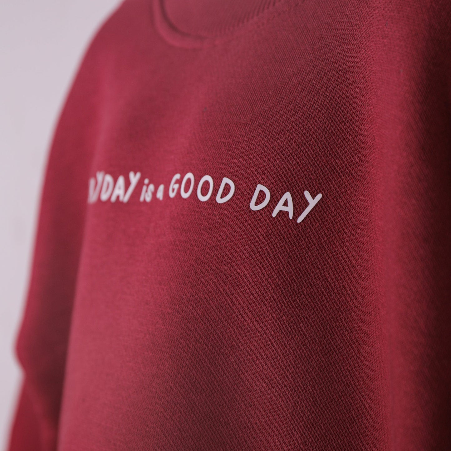 Wine Solid Sweatshirt for Girls – Everyday Winter Wear