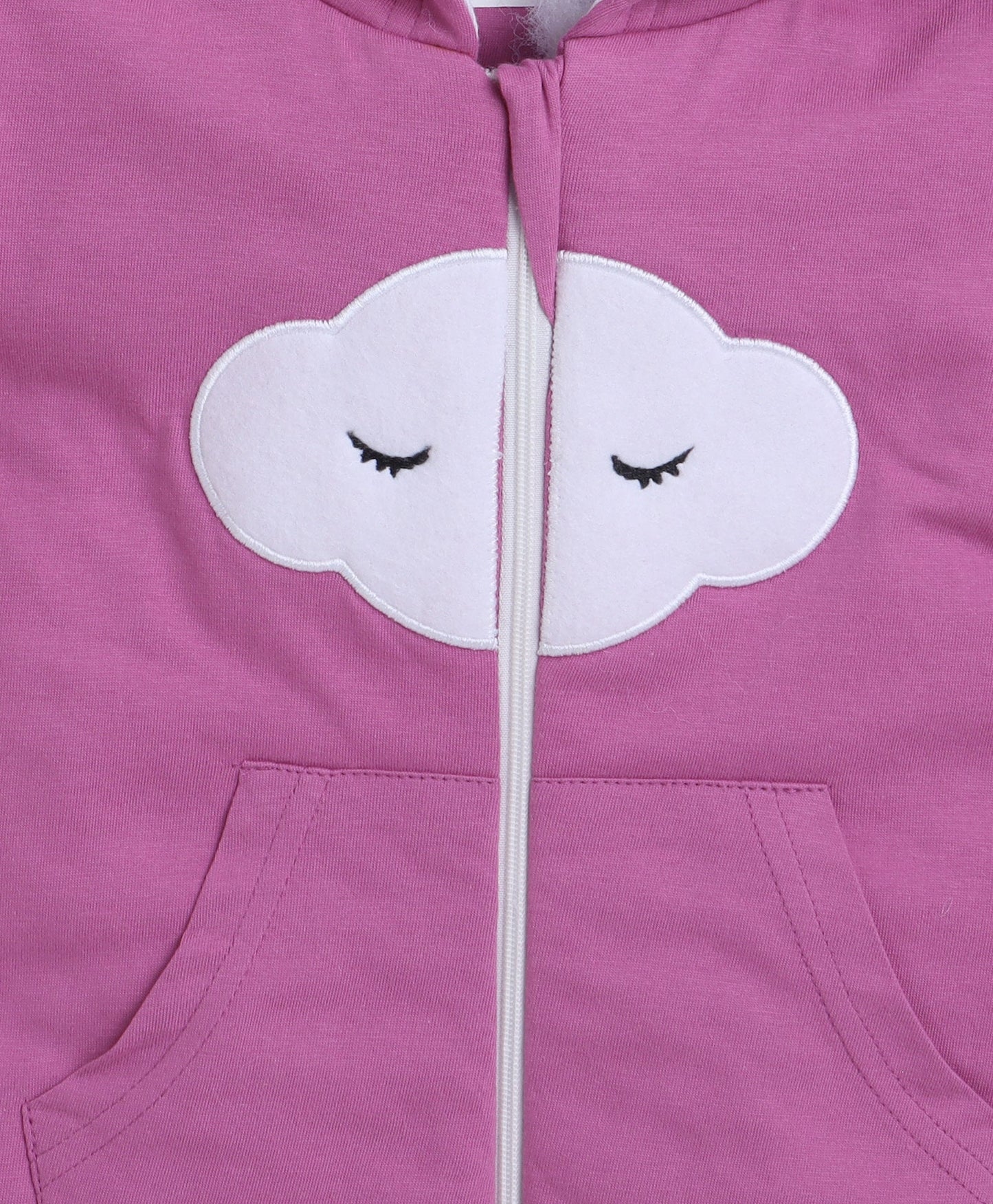 Full-Length Snuggler: Unisex Embroidered Cotton Winter Bodysuit