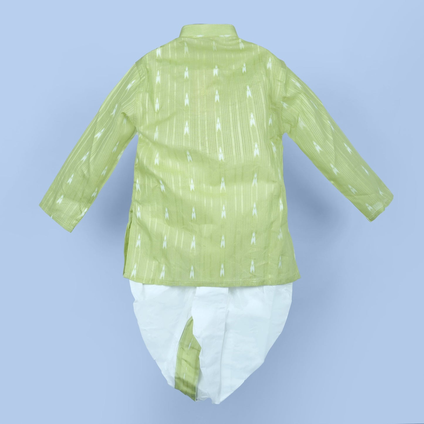 Festive Flair: Tradition Mint Green Embroidered Dhoti Kurta Set for Boys