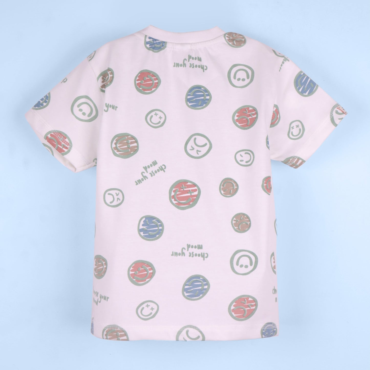 Choose Your Mood – Boys’ Mint Tee with Shorts by Kidzello