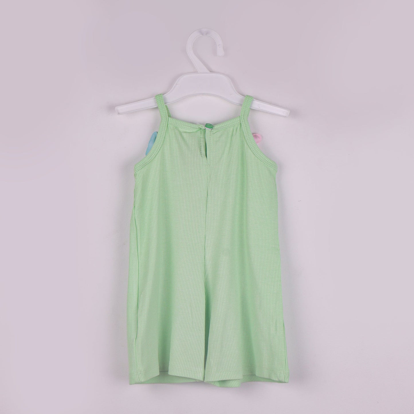 Beach Ready – Girls’ Mint Singlet Sleeve Jumpsuit