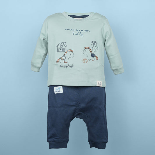 Brother is the Best' Mint Jogger Set