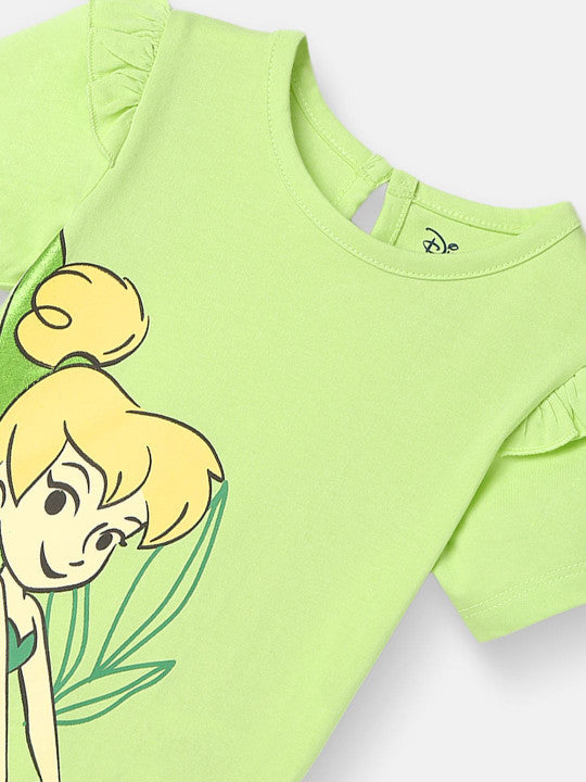 Mint Single Tee with Back Button Detail