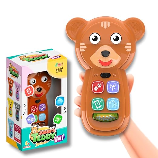 Smart Teddy Musical Toy – 8-in-1 Interactive Learning Toy for Babies & Toddlers (6 Months+)