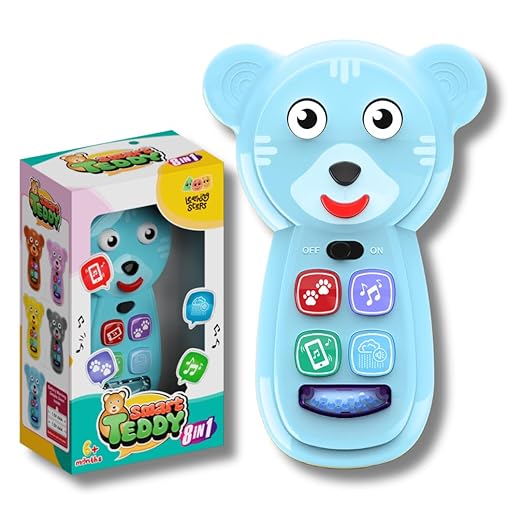 Smart Teddy Musical Toy – 8-in-1 Interactive Learning Toy for Babies & Toddlers (6 Months+)