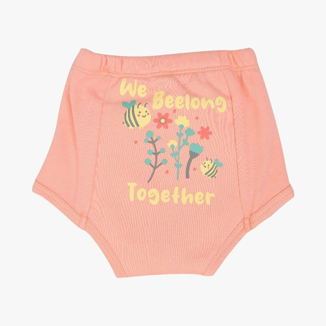 Coral & Aqua Blue Comfort Swim Panties Pair