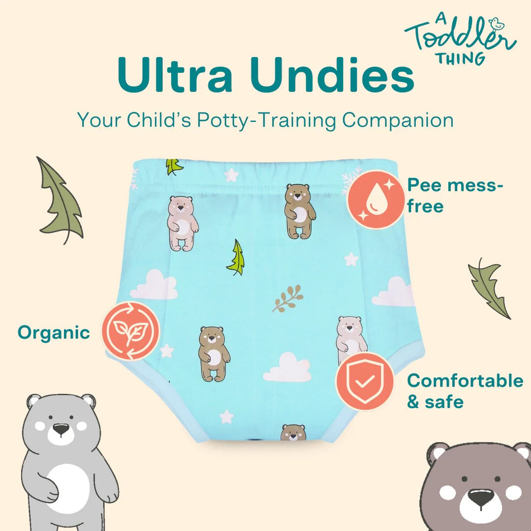 Coral & Aqua Blue Comfort Swim Panties Pair