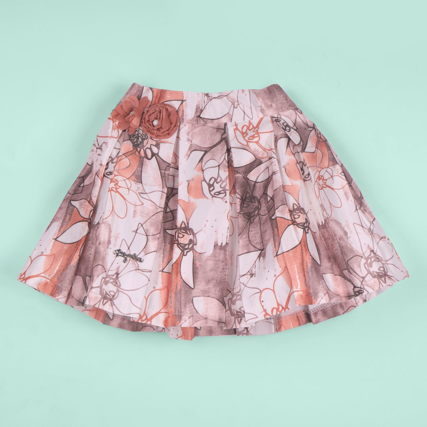 Myra Girls’ Celebration Wear – Coral Bead & Pearl Outfi