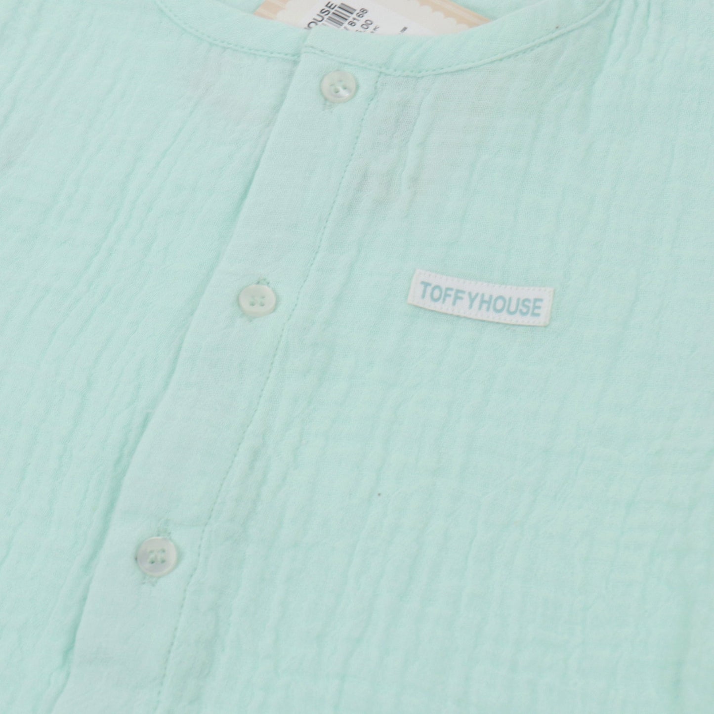 Dreamy Nights in Sea Green: Toffyhouse Muslin Pyjama Set for Comfy Summer Sleep