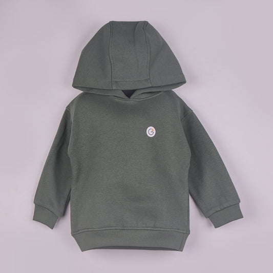 Solid Sea Green Sweatshirt for Boys – Cotton Blend