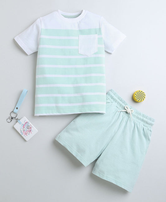 Ready, Set, Stripe! The Sea Green All-Season Cotton Duo