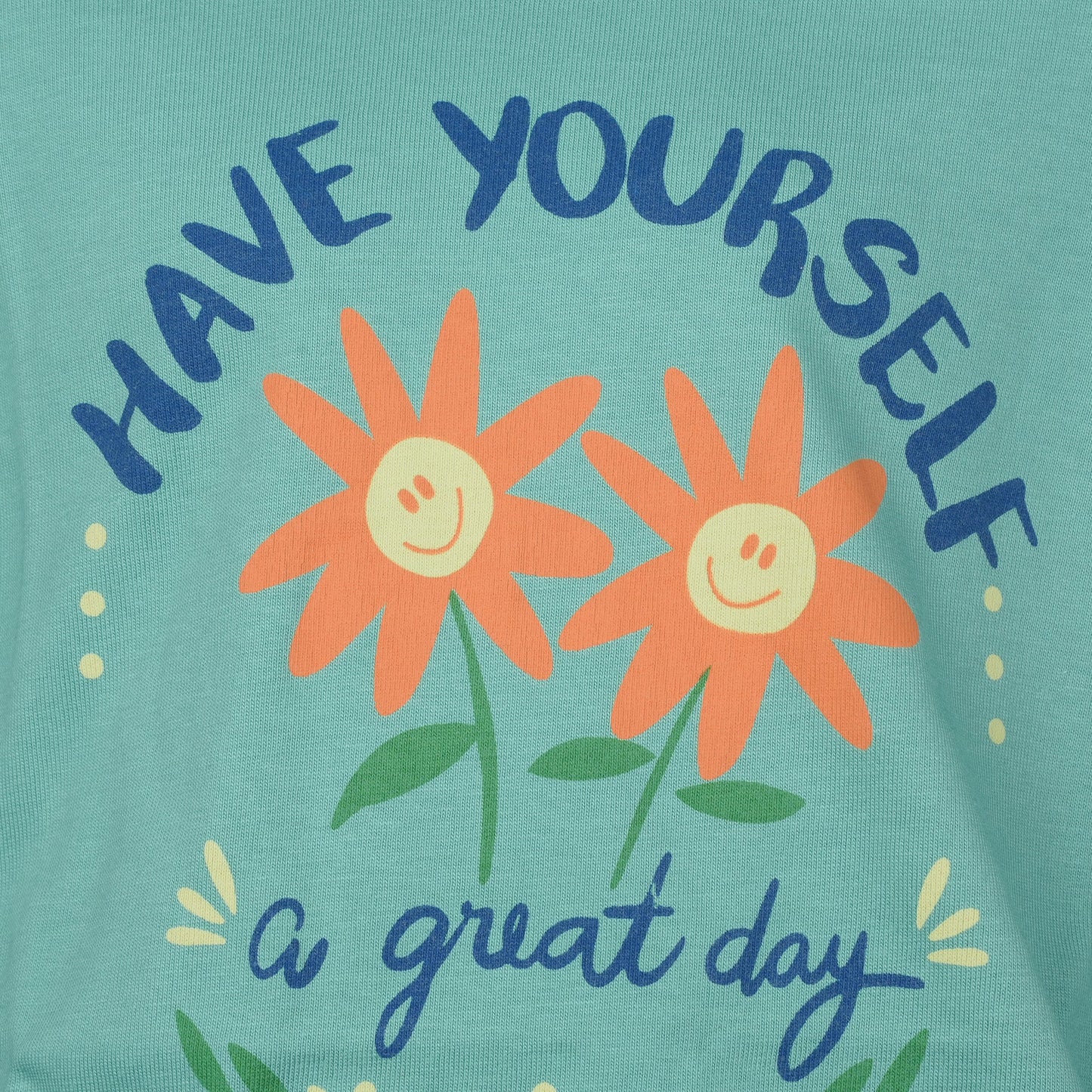 Big Premier Girl's Sea Green 'Great Day' Full-Sleeve Top