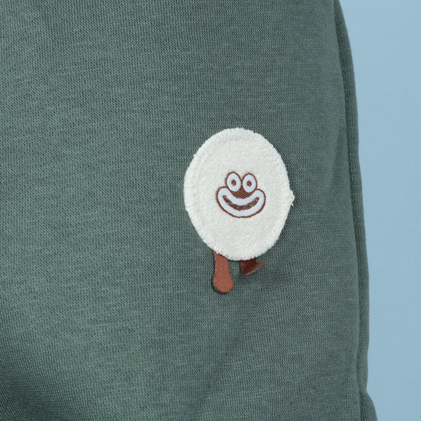Baby Loon Boy's Warmth+ Sea Green Cargo Pants (Applique)