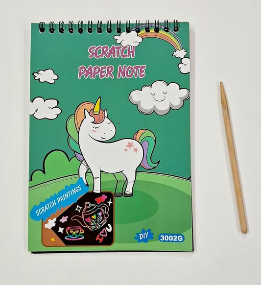 Scratch Paper Art – DIY Painting Kit for Kids – Great Gift Idea