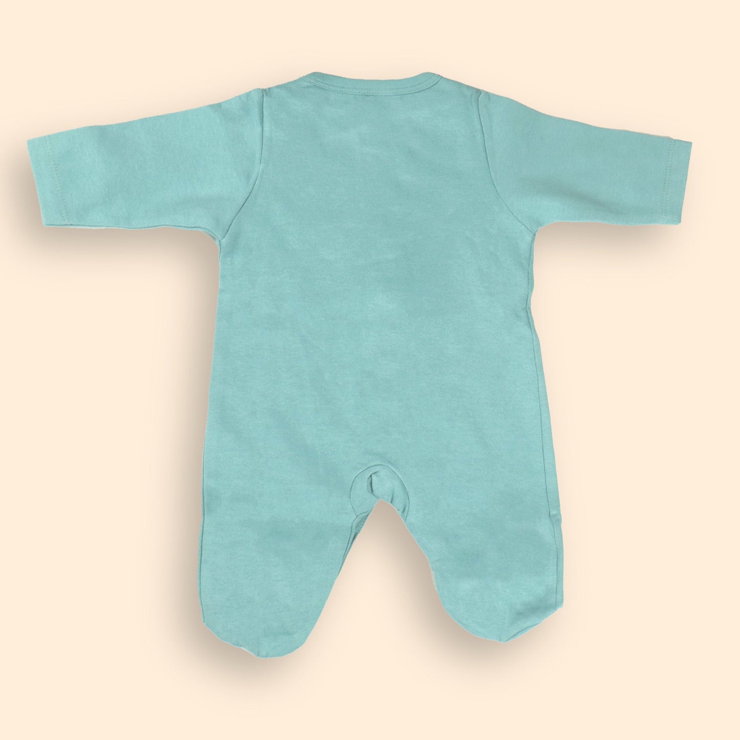 I-Bears Cuddly & Cute Aqua Blue Soft Cotton Bodysuit – Charming Print, Full-Length Comfort Fit, For Little Ones