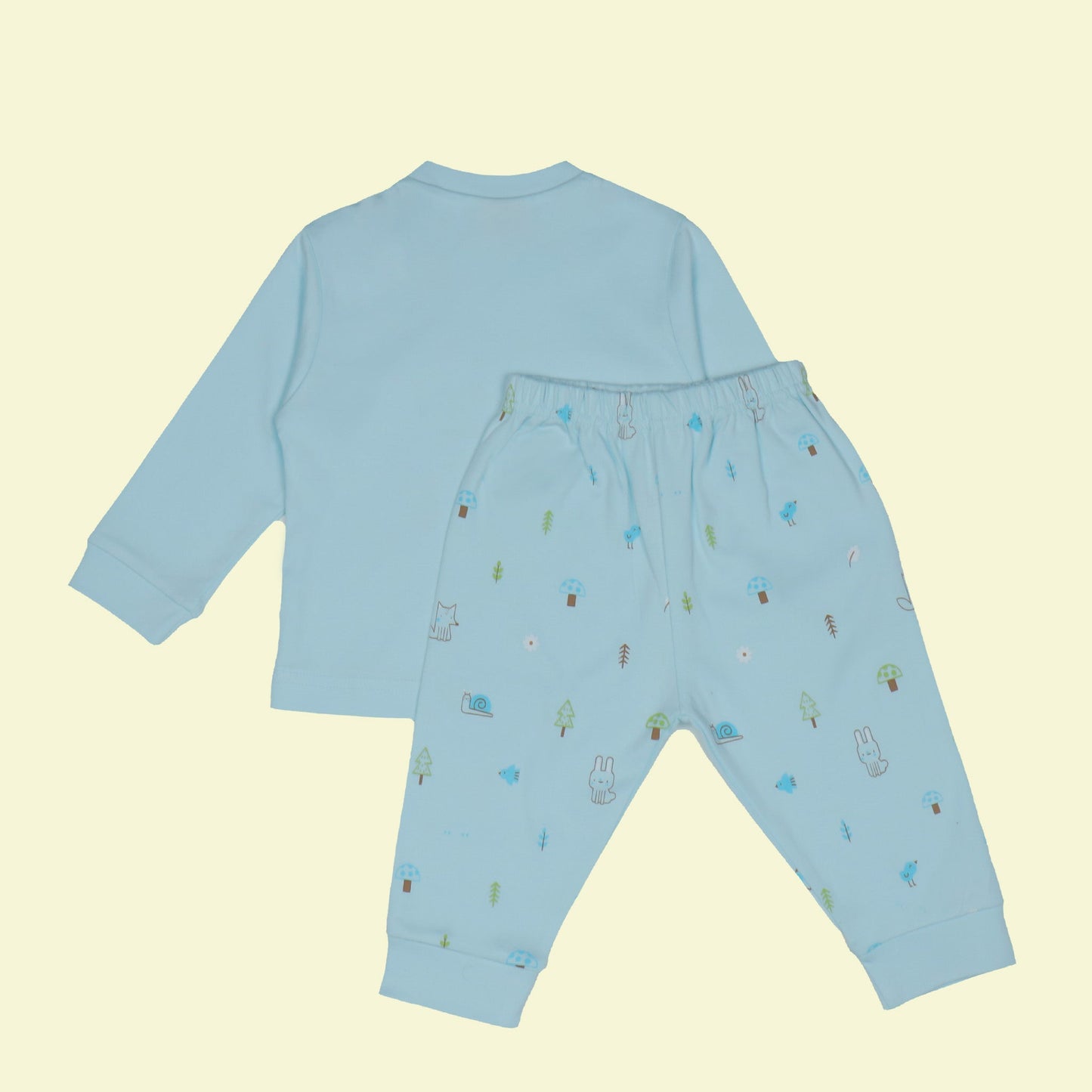 Cozy Creatures PJs by Zero: Fall's Warmest Hug in Aqua Blue