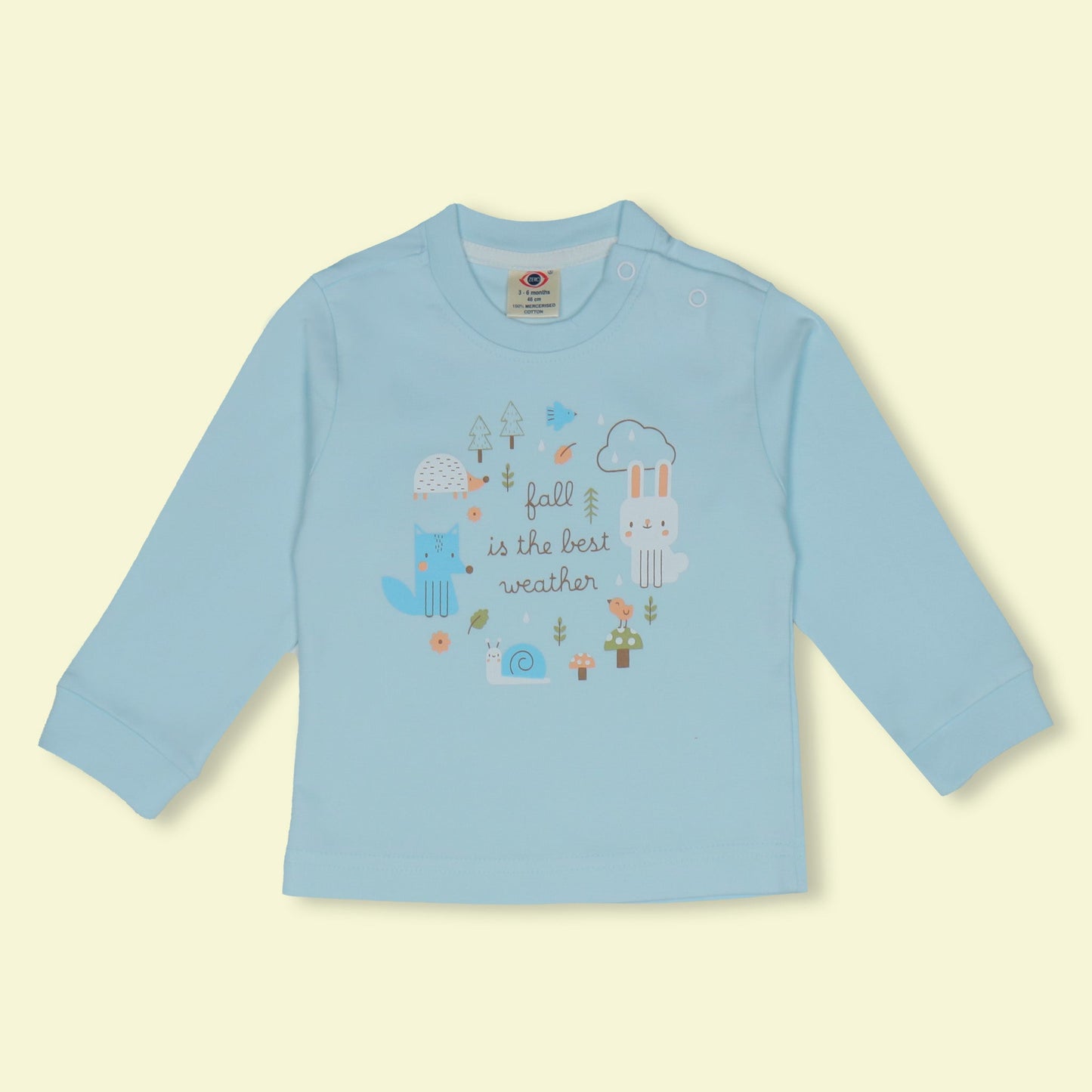 Cozy Creatures PJs by Zero: Fall's Warmest Hug in Aqua Blue
