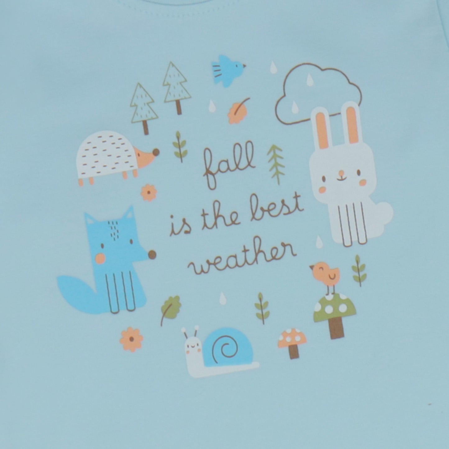 Cozy Creatures PJs by Zero: Fall's Warmest Hug in Aqua Blue
