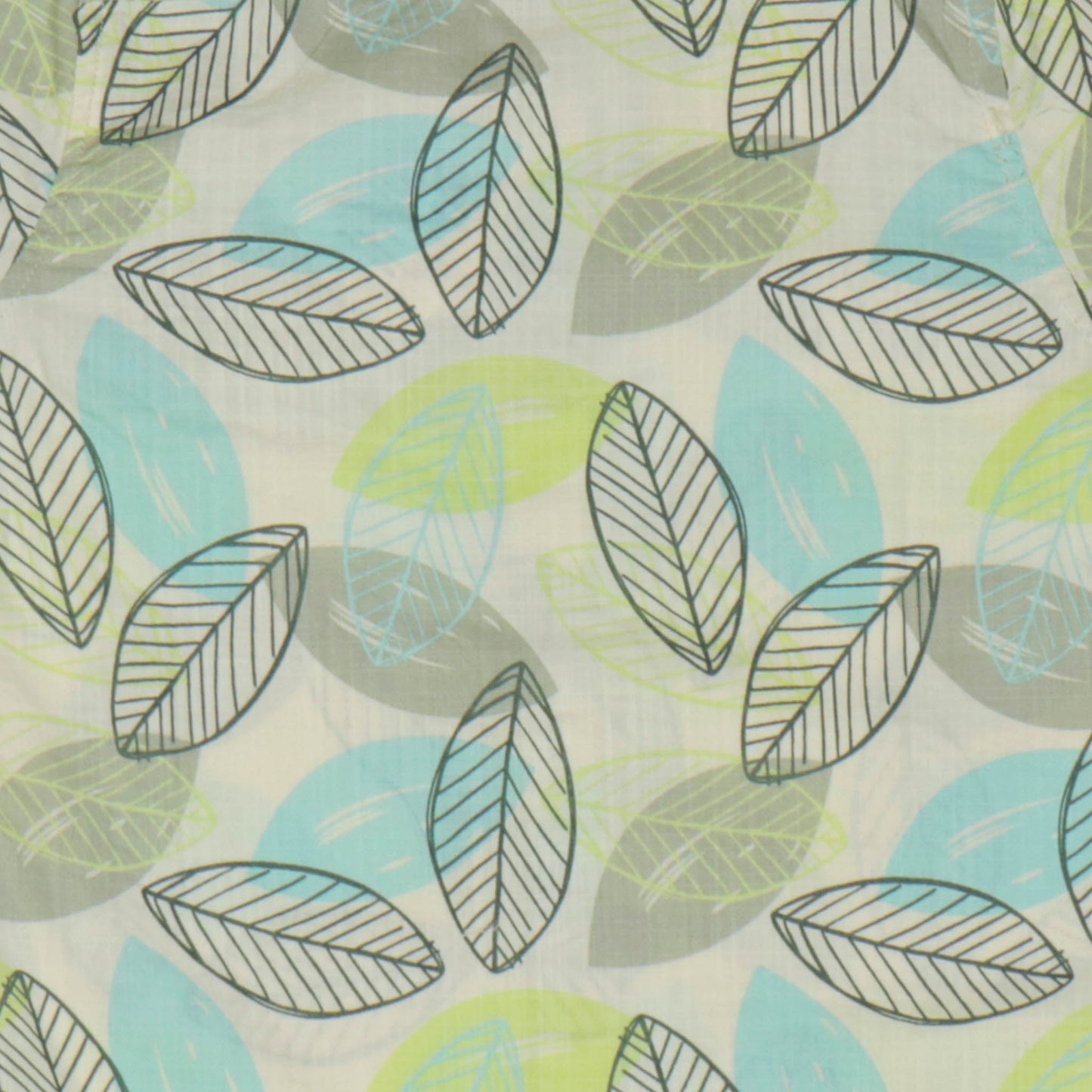Dew Drop Boys' Cotton Shirt with Leaves Print – Soft Fabric, Half Sleeves, Summer Essentials (Aqua Blue)