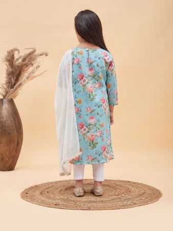 Celebration Star – Vastramay Aqua Blue Kurta Set