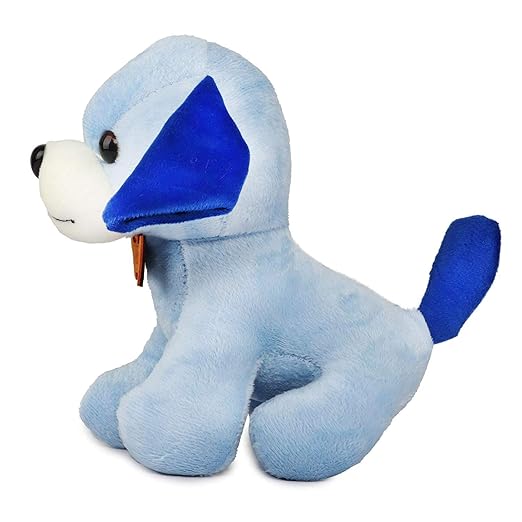 Webby Aqua Blue Soft Plush Standing Dog Toy – Unisex Stuffed Animal for Imagination & Movement, Perfect for Travel & Play (3+ Years)