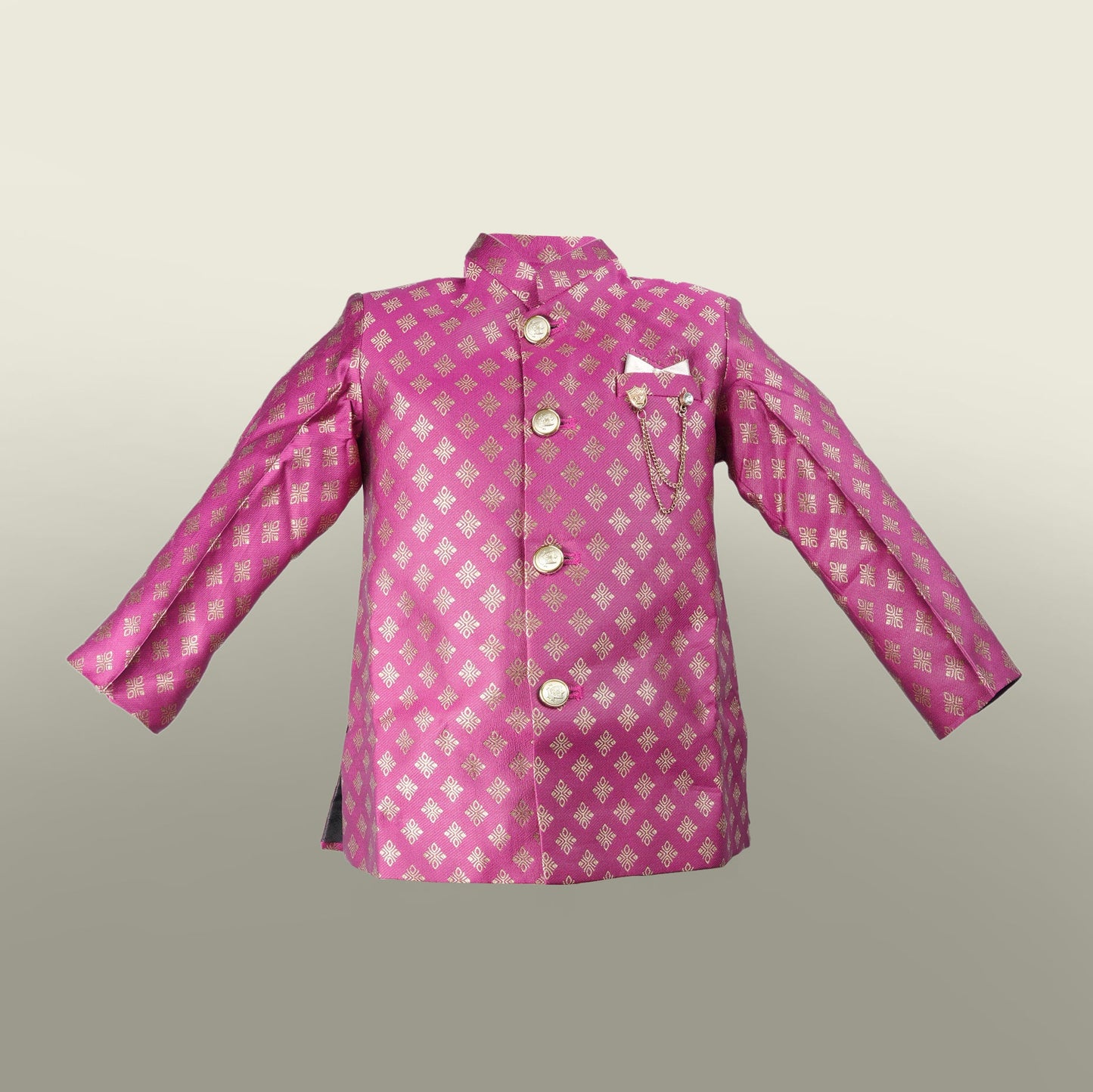 Tradition Boys’ Maroon Dhoti Kurta Set