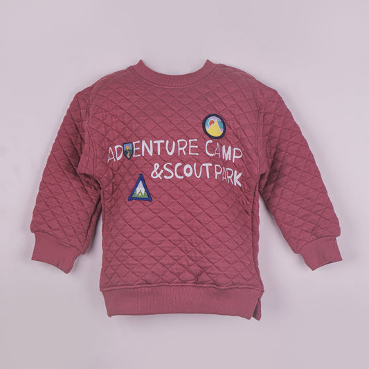 Adventure Camp & Scoutpark Sweatshirt – Boys’ Maroon