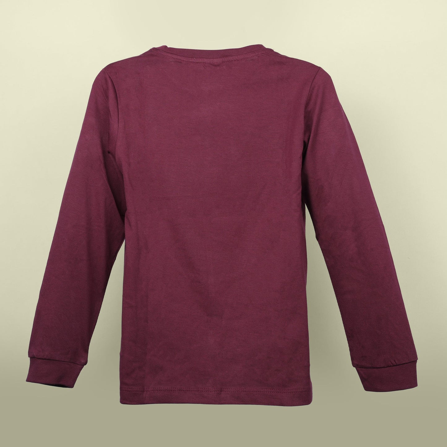 One of a Kind Tee – Ollypop Boys’ Maroon Full Sleeve Graphic Cotton Blend Top