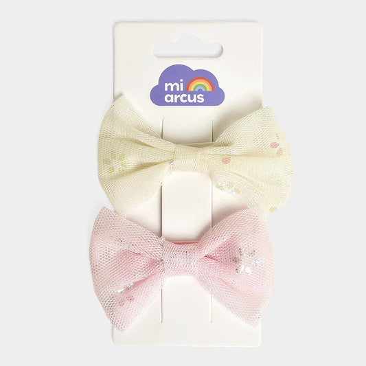 Cheerful Colors Hair Clip Set – Pink & Lemon