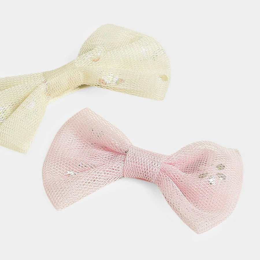 Cheerful Colors Hair Clip Set – Pink & Lemon
