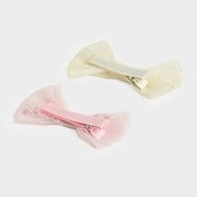 Cheerful Colors Hair Clip Set – Pink & Lemon