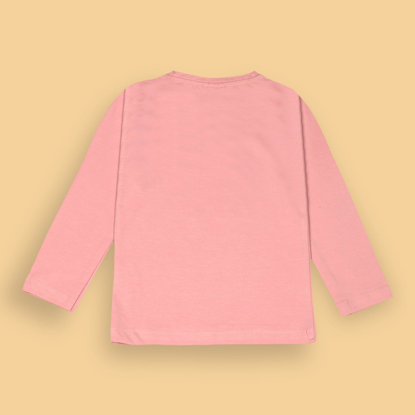 Groovy Girls Pink Tee by Ollypop – Full Sleeve, Flower & Lightning Print, Essentials