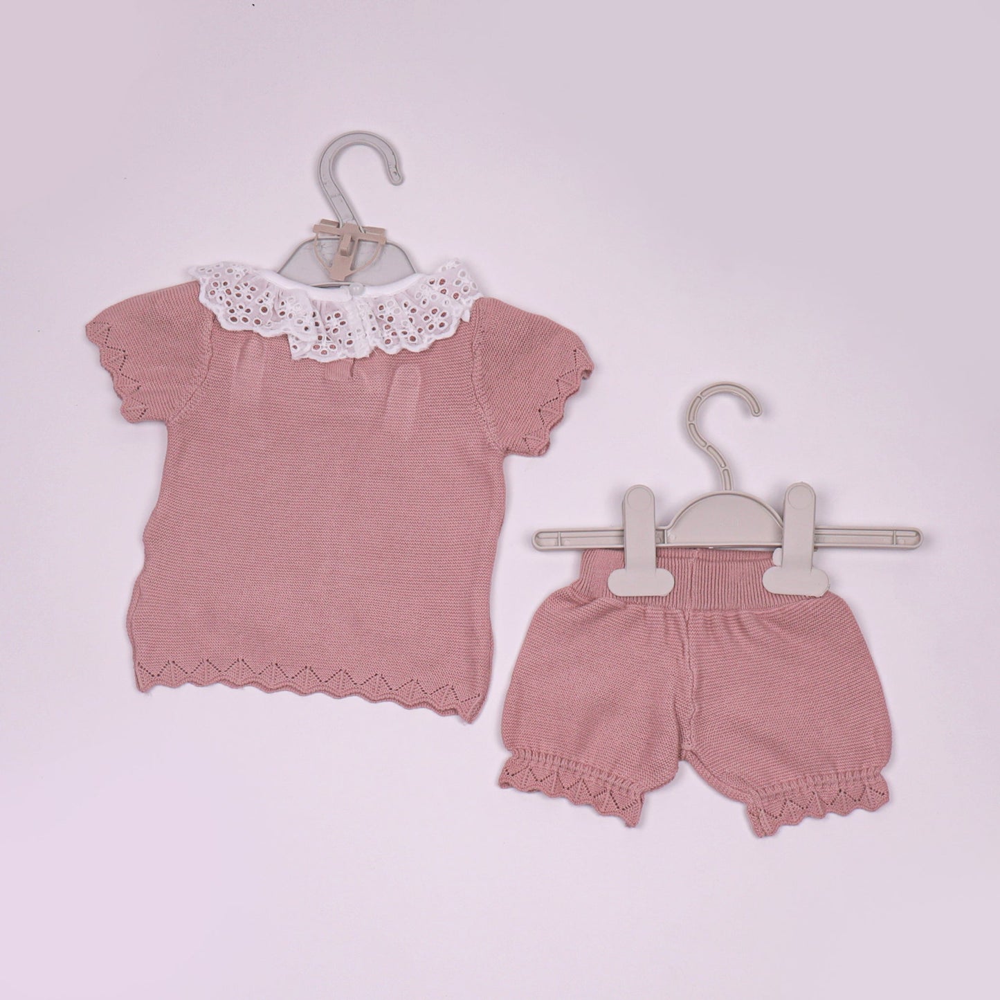 Toffyhouse Girls'  Cotton T-Shirt & Shorts Set – Half Sleeves, Back Button Closure