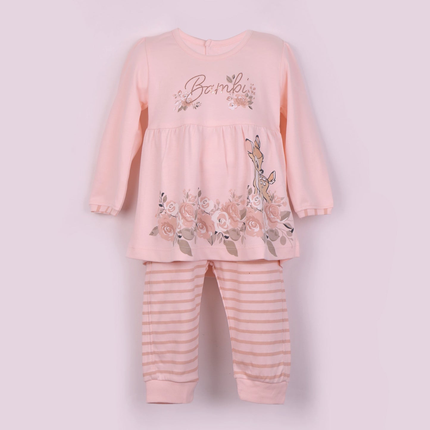 Girls Light Pink Full Sleeve Top & Slip-On Pants – Smart Outdoor Essentials