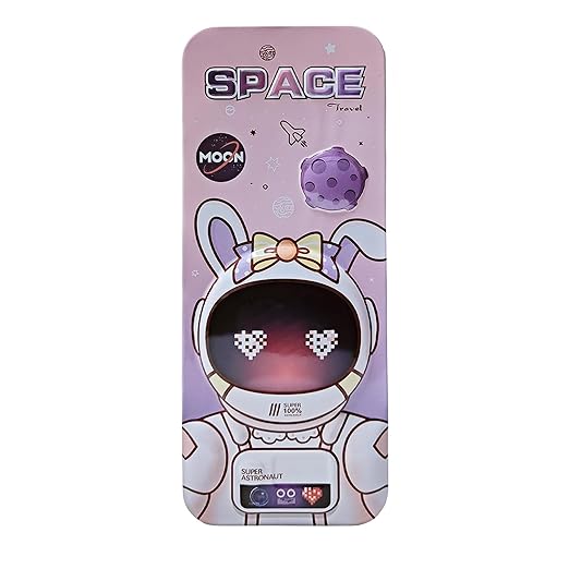 Space Theme Geometry Box – Pink Compass & Stationery Set for Kids