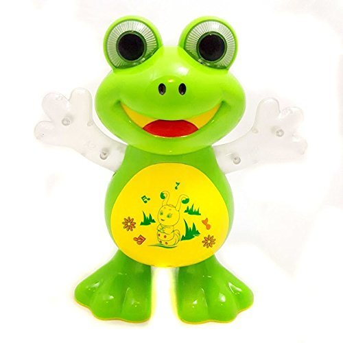 GOOYO Dancing Frog with LED Lights Flashing and Music Smart Interactive Electronic Singing Frog Toy Multi Color Toy for Toddler Boys and Girls