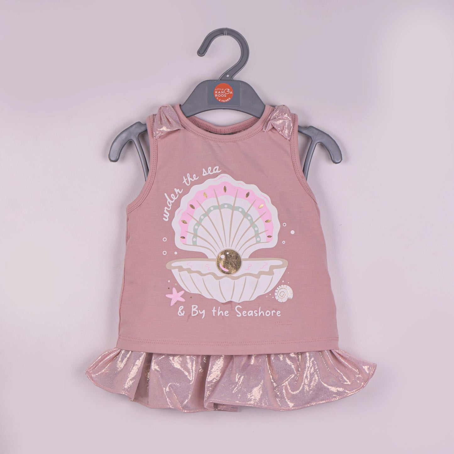 Under the Sea Magic – Girls’ Baby Pink Skirt & Top Set