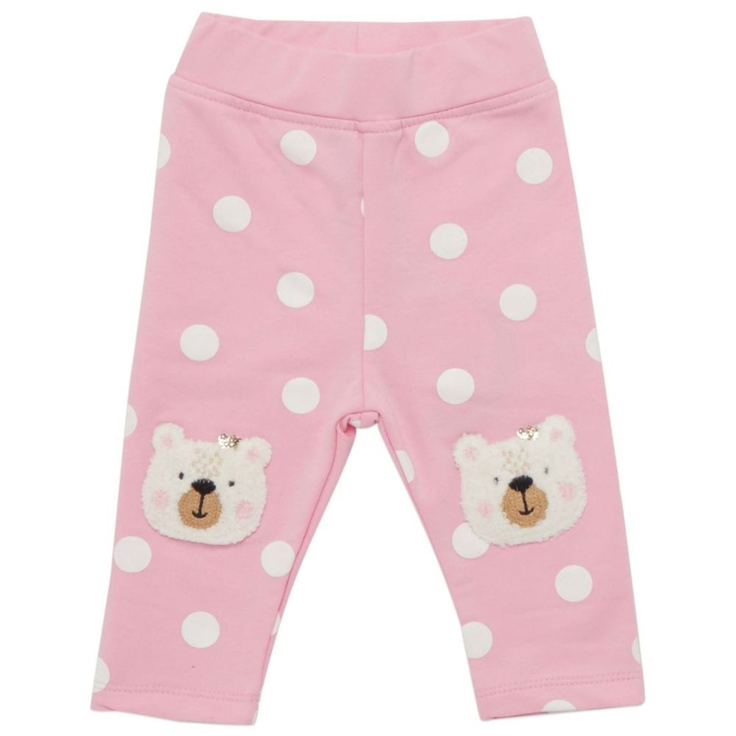 Little Kangaroos Girls’ Baby Pink Printed Leggings