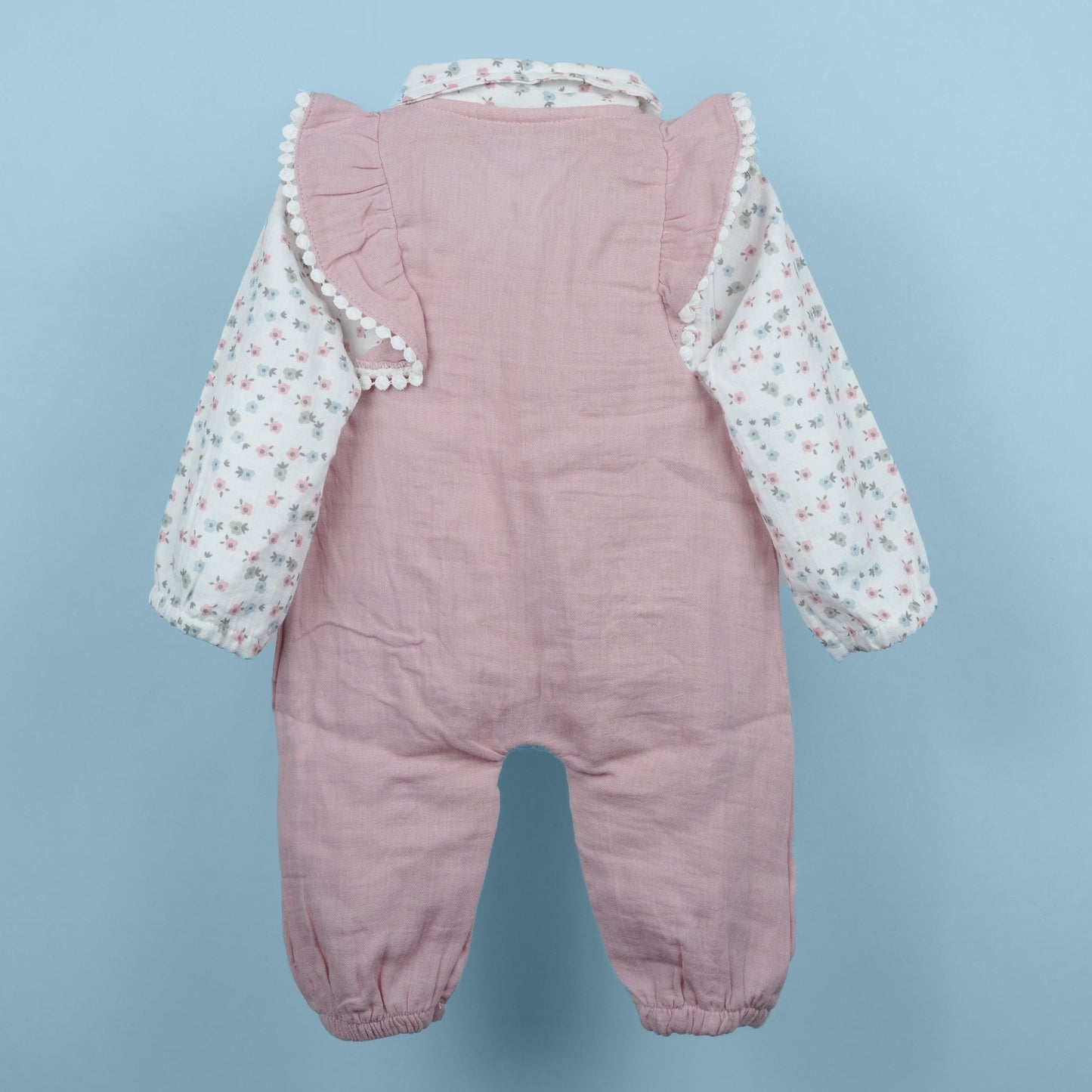 Little Grace – Neo Nate Girls’ Baby Pink Cotton Romper