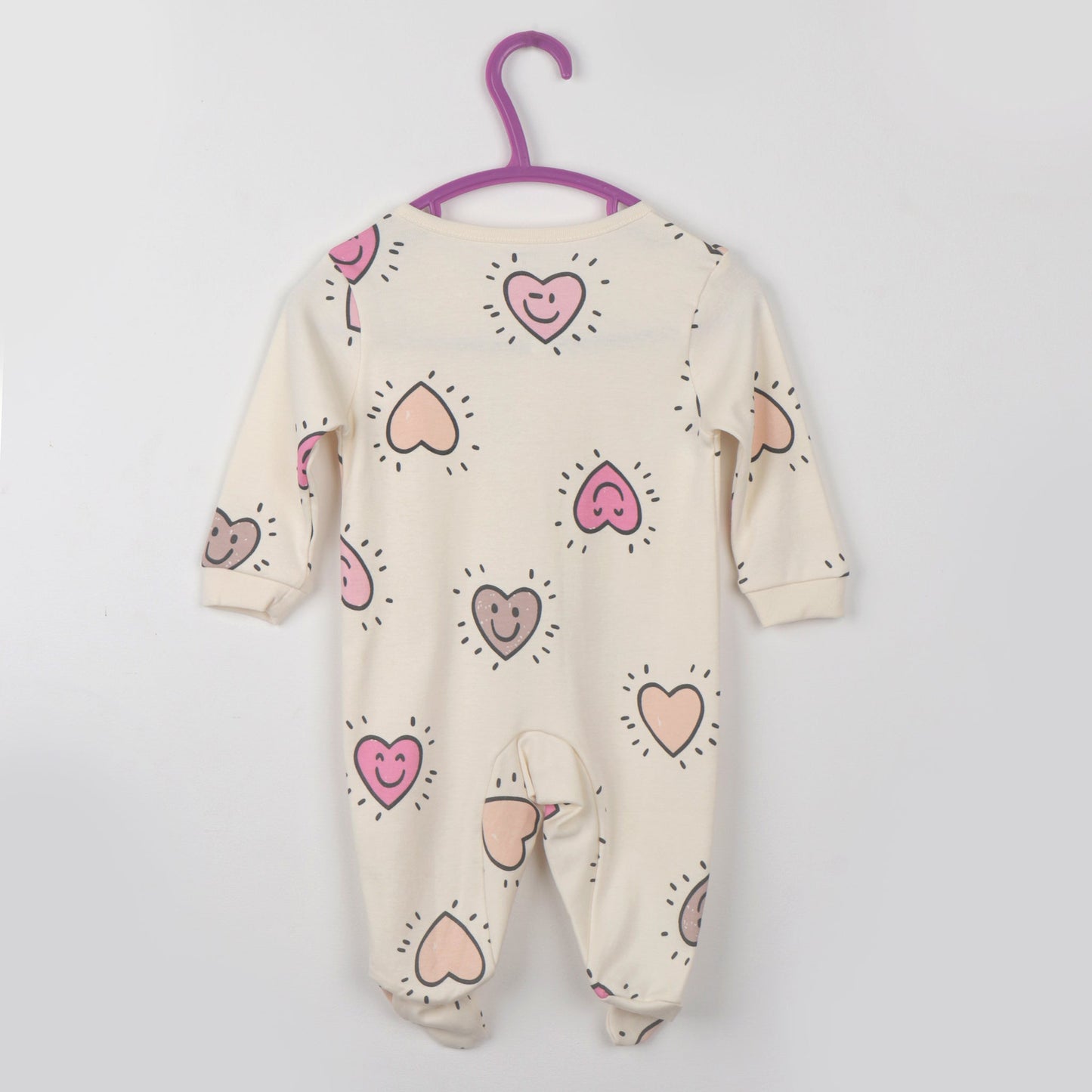 Cucumber Cream Romper for Kids | All-Over Print, Half Sleeve, Extra Soft Winter Wear