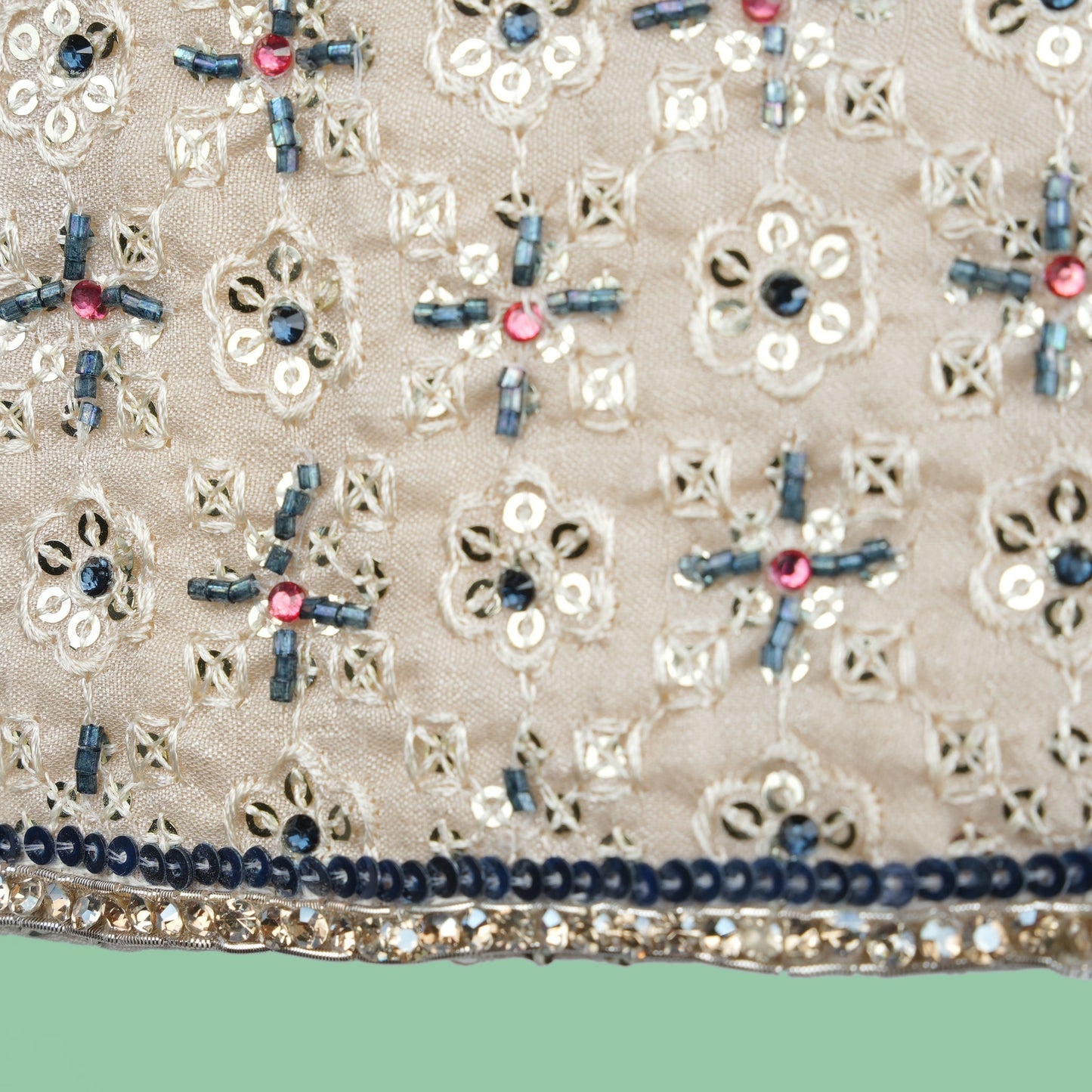 Dreamy Traditions – Girl Wear Cream Embellished Lehenga Choli for Girls