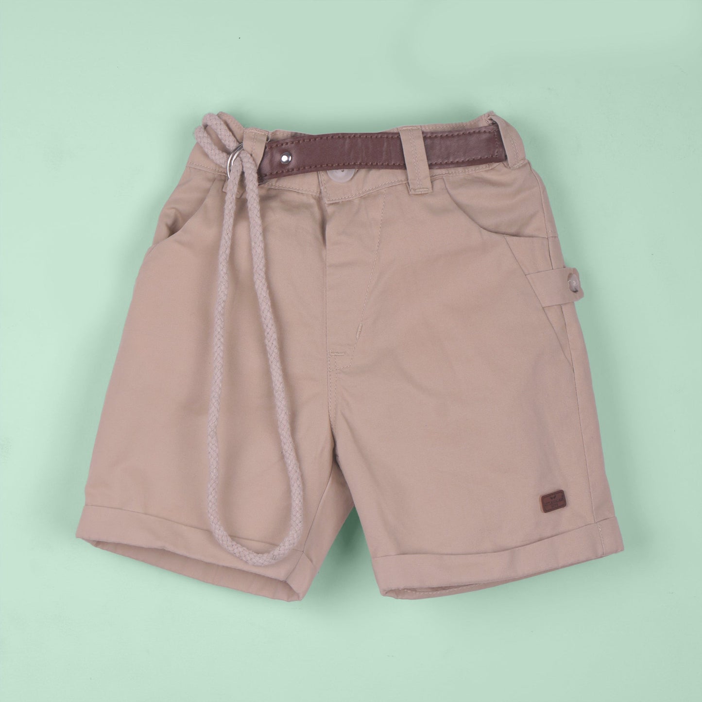 Trendy & Playful – Boys’ Cream Shirt, Printed Tee & Shorts