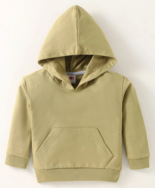 Zero Breeze Hoodie: Soft Olive Explorer for Boys' Cool Summer Adventures