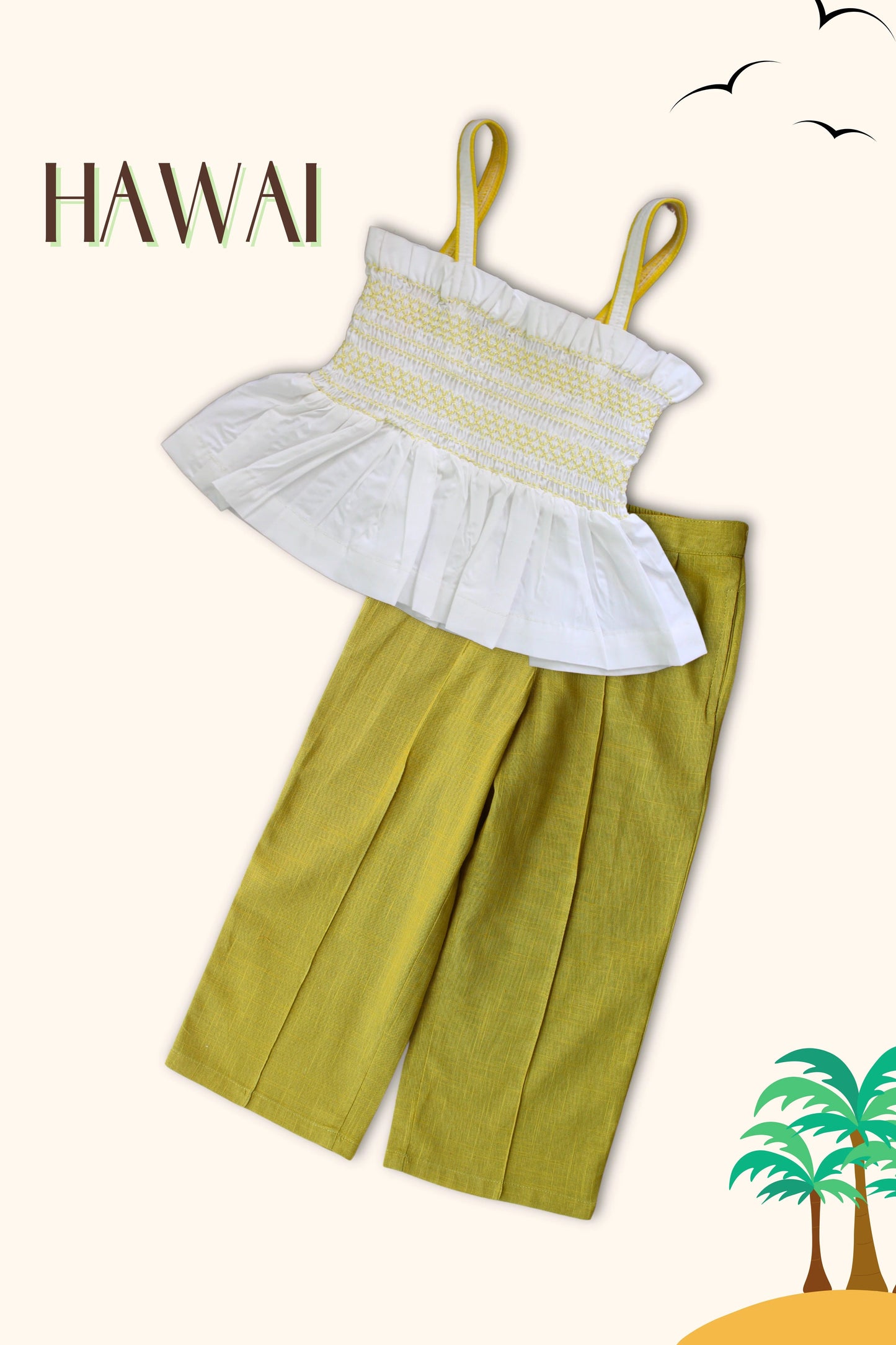 Peekaaboo Street Chic – Embroidered Olive Co-ord Set